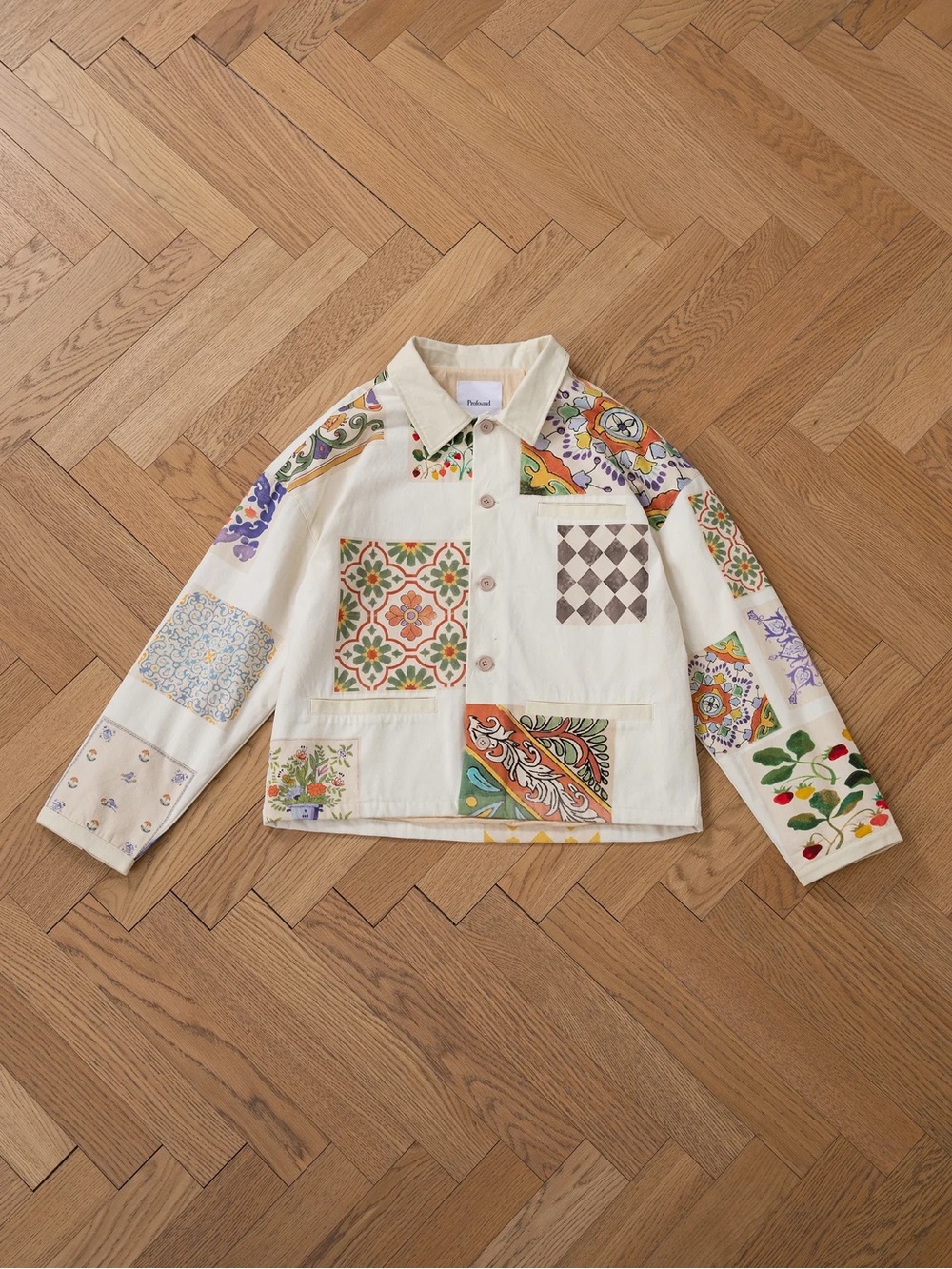 FOUND mosaic work jacket brand new